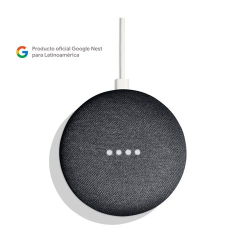 Altavoz inteligente Google Home mini control por voz, carbón
