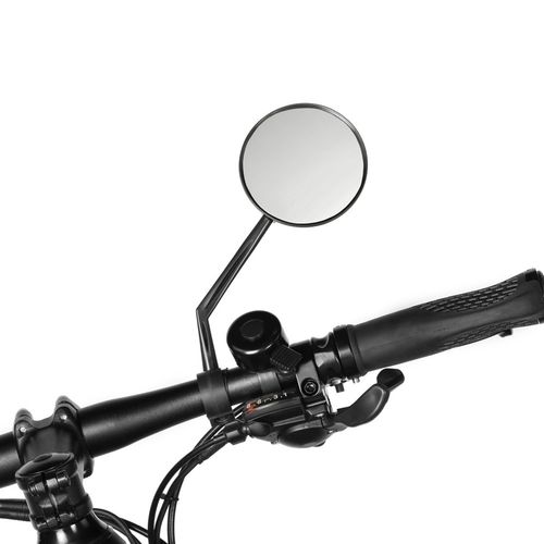 Espejo retrovisor para scooter New Image diámetro 7.5 cm, a prueba de agua, giro 360°, negro