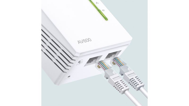 Kit extensor wifi TP-Link Powerline AV600, 2 adaptadores, 300 mbps,  cobertura 300 metros - Coolbox