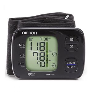 Tensiómetro muñeca Omron HEM-6221 monitor de presión, 90 memoria
