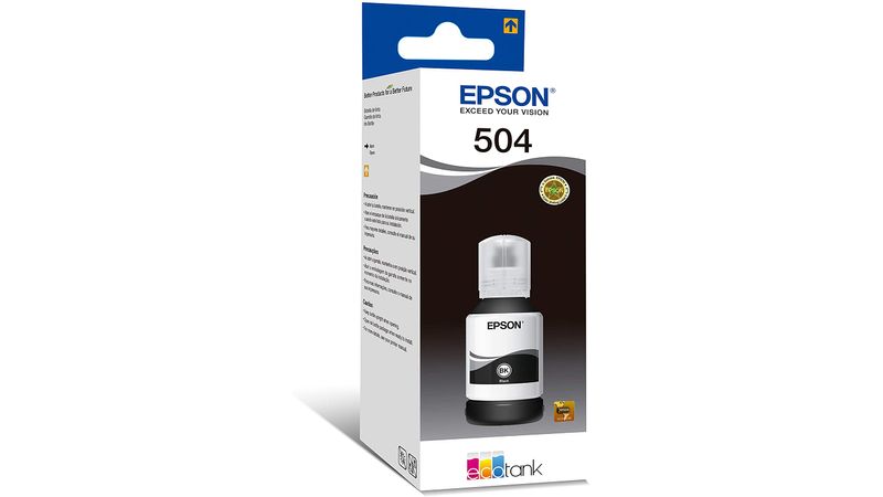 Botella de tinta Epson T504120-AL de 127 ml, color negro