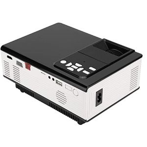 Mini proyector multimedia portátil Westminster VS314 1500 lúmenes, entradas AV, VGA, USB, HDMI, SD, 150", blanco