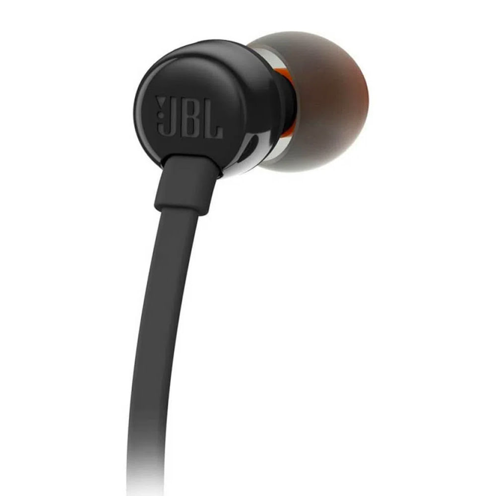 AURICULARES BLUETOOTH JBL T110 NEGRO IN EAR CABLE PLANO