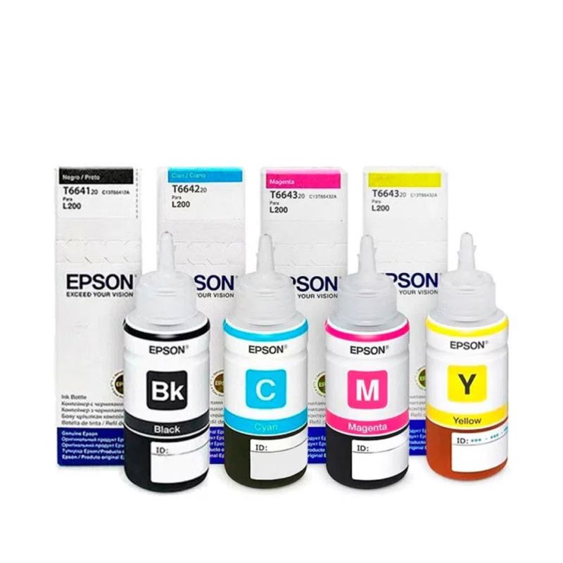 Pack de tintas Epson T664 botella multicolor frontal
