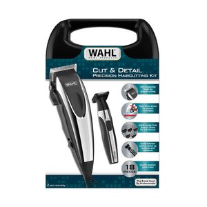 Kit de corte de cabello y barba Wahl Cut and Detail 18 piezas