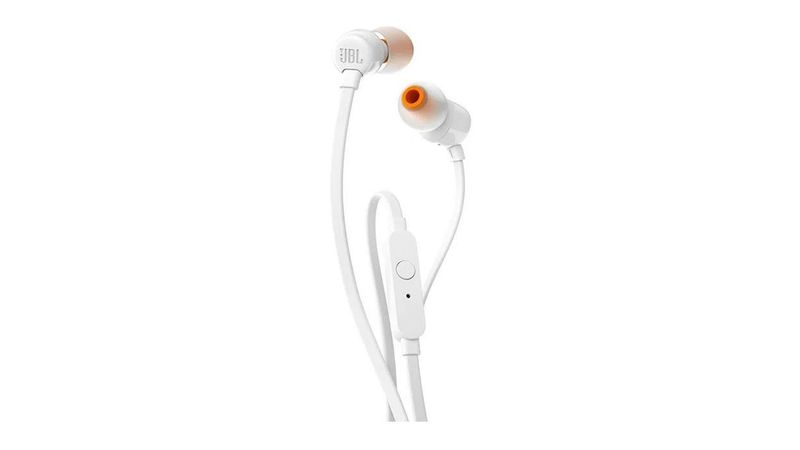 Auriculares con Cable JBL T 110 (In Ear - Micrófono - Blanco)