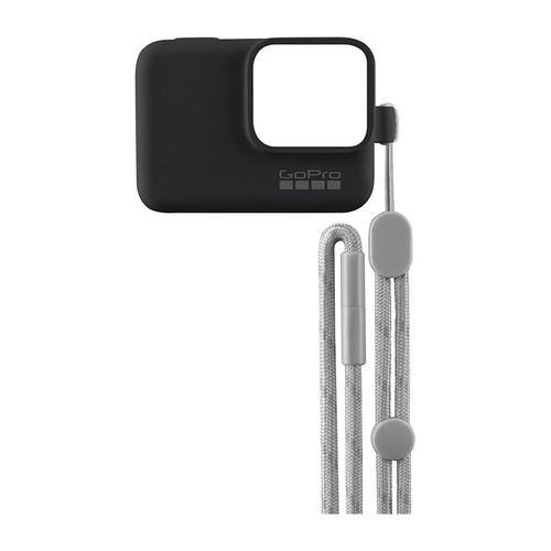 Case de silicona GoPro Sleeve Cover con correa ajustable, compatible con Hero5, Hero6, Hero7, negro
