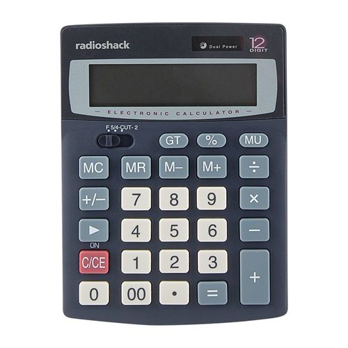 Calculadora para escritorio Radioshack 12 dígitos, negro
