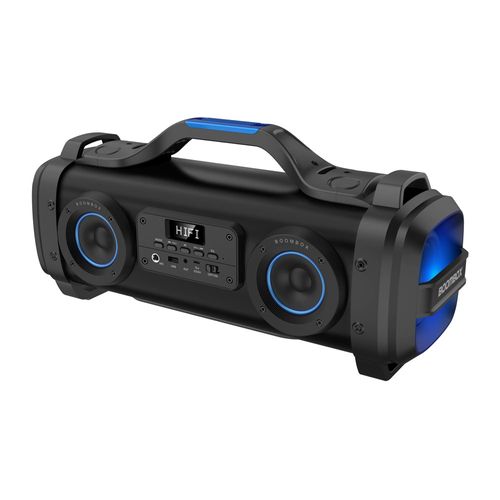 Parlante bluetooth Richards Blaster Boombox Rich Bass led, máx. 4 horas