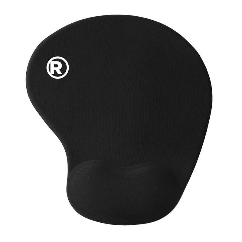 Mouse pad Radioshack S 22 cm x 19 cm ergonómico soporte de muñeca negro Frontal