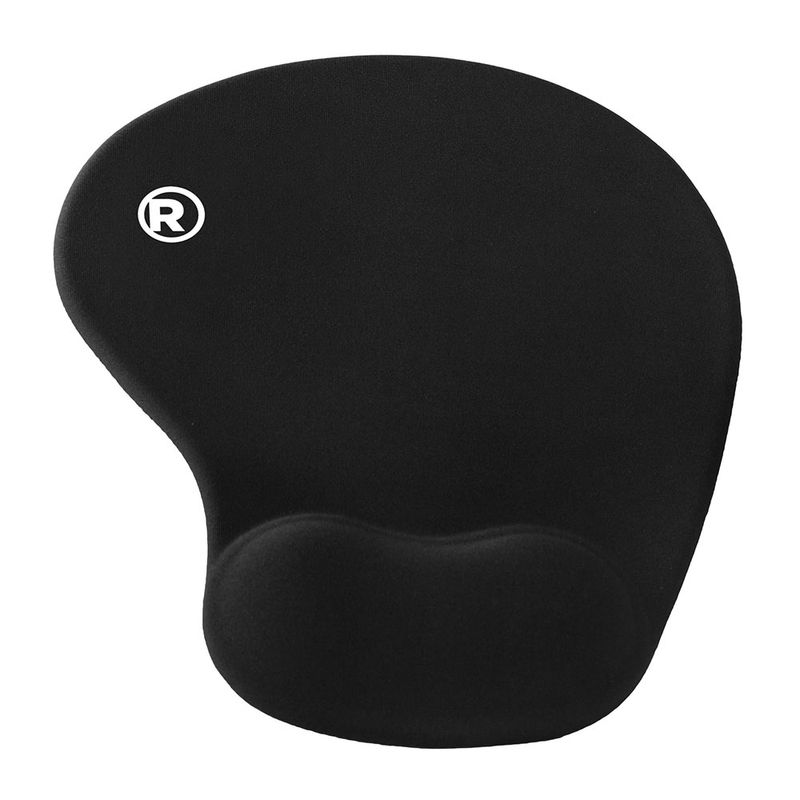 Mouse pad Radioshack S 22 cm x 19 cm ergonómico soporte de muñeca negro frontal-oblicuo