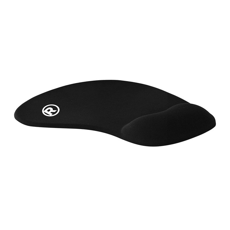Mouse pad Radioshack S 22 cm x 19 cm ergonómico soporte de muñeca negro frontal-oblicuo