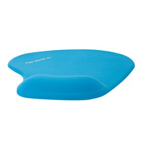 Mouse pad Teraware S, 22cm x 19cm, ergonómico, soporte de muñeca, azul