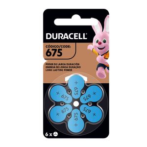 Pilas auditivas Duracell tamaño 675 x6