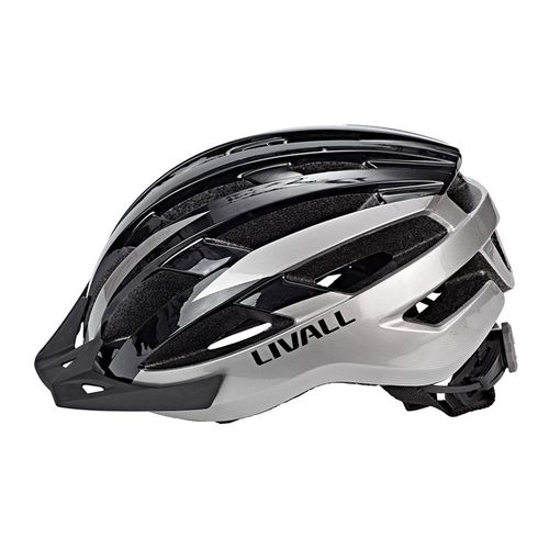 Casco ciclista Livall MT1 L bluetooth 8 LED posteriores, 6 intermitentes, 21 salidas, 58-62 cm, gris y negro