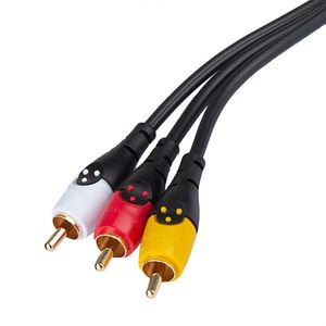 Cable Radioshack 3RCA a 3RCA, 2.7 m, negro