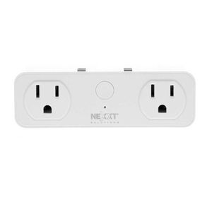 Enchufe inteligente wifi Nexxt NHP-D610 220V, 2 tomacorrientes universales, 2 puertos usb
