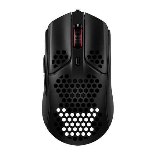 Mouse gamer alámbrico Hyperx Pulsefire, conexión usb, 400/800/1600/3200 dpi, 6 botones, luces RGB