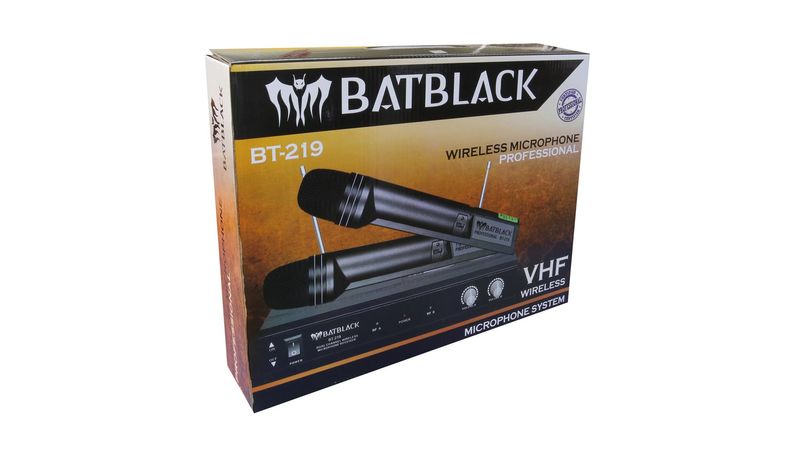 Micrófono Inalámbrico Profesional VHF Batblack bt-v67r