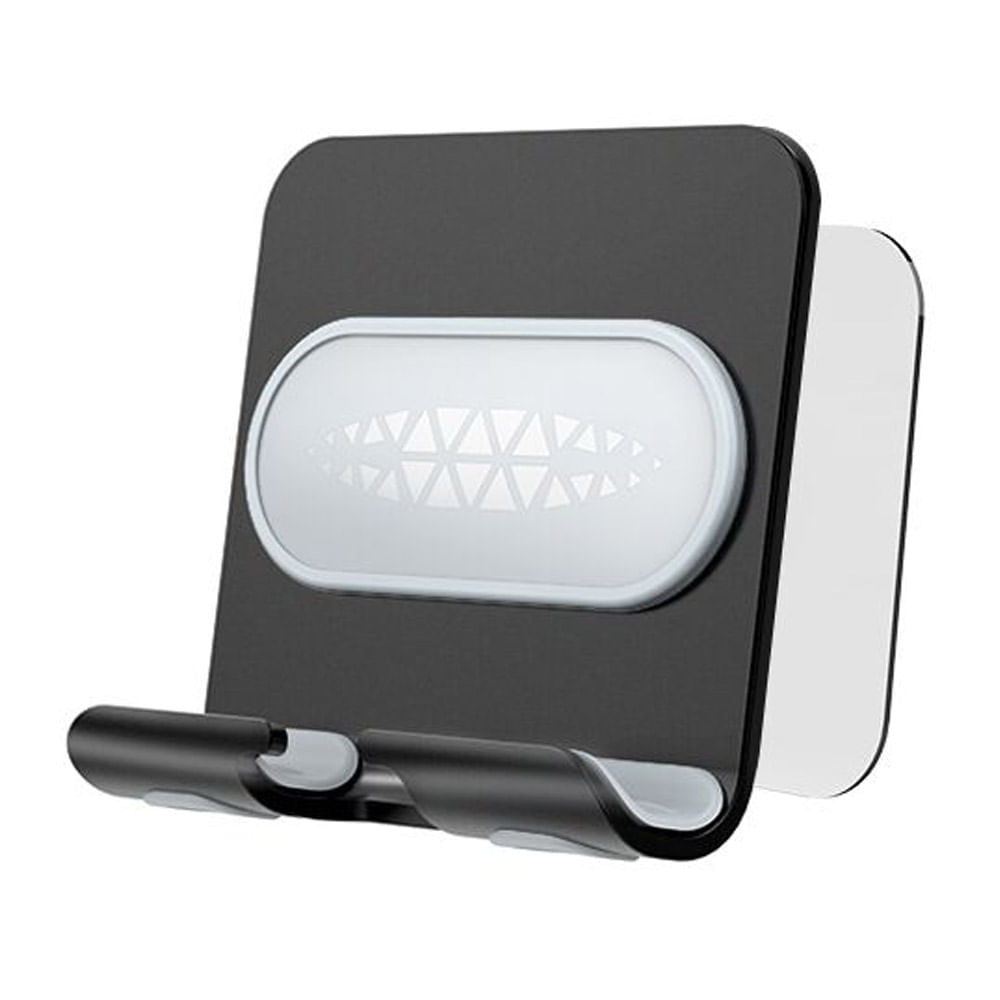 Soporte celular y Tablet 360° de escritorio, aluminio, negro - Coolbox