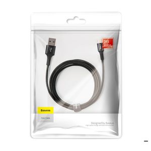 Cable tipo-C a USB Baseus Halo Data, transmisión  480Mbps, salida 5V/3A, 2 m, negro