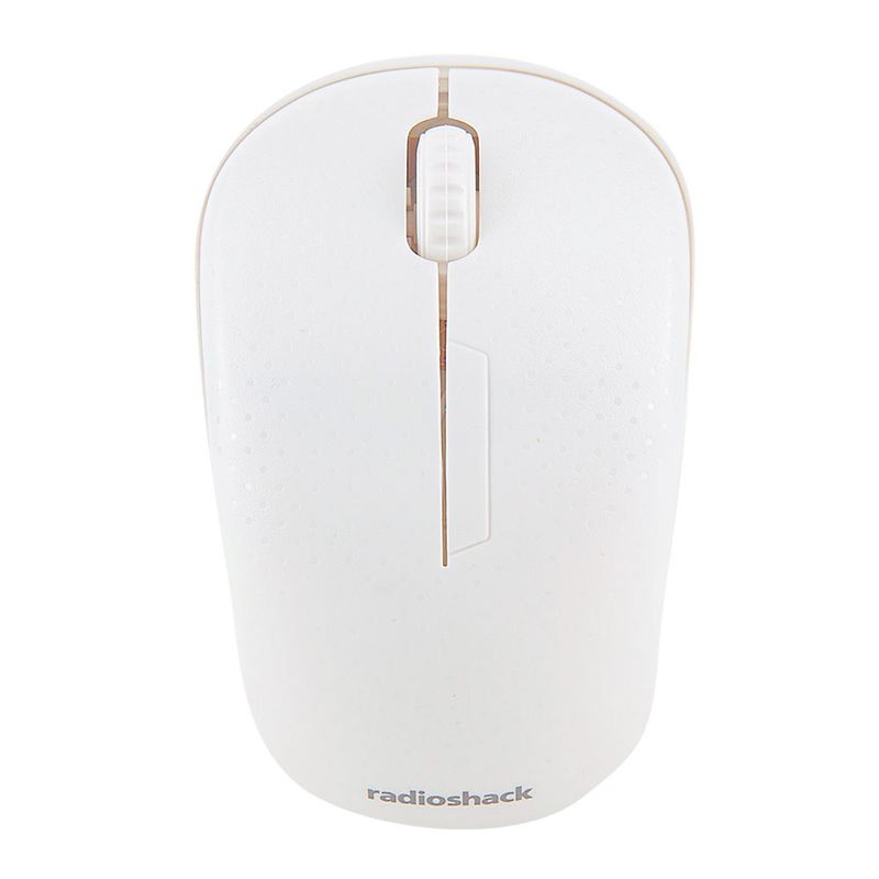 Mouse inalámbrico Radioshack 1000 dpi Blanco Frontal