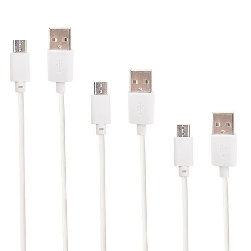 Pack cables micro usb a usb G Mobile 0.3 m + 1 m + 2 m
