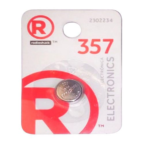 Batería de litio Radioshack 357/LR44. ideal para calculadoras, balanzas, dispositivos médicos y más