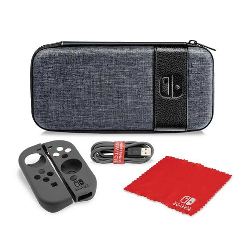 Kit de inicio PDP Elite Edition protector de Joy Con + cable + paño de limpieza, para Nintendo Switch