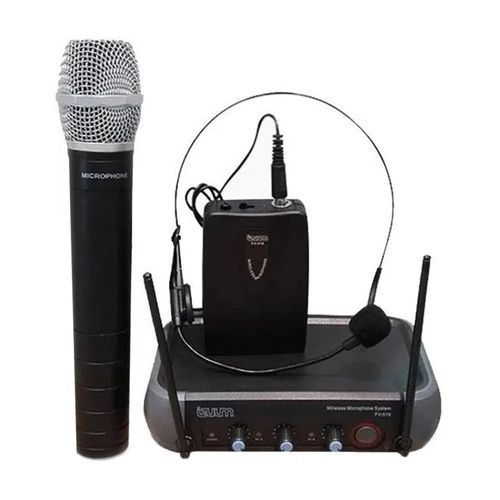 Micrófono de mano y vincha inalámbrico Izuum FV-518