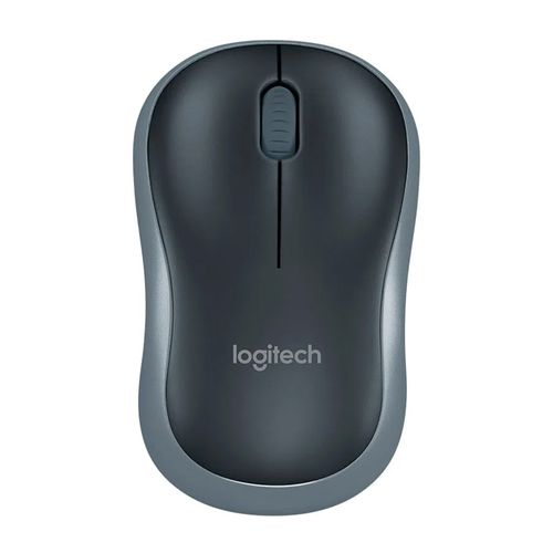 Mouse inalámbrico Logitech M185 receptor usb, 1000 dpi, 3 botones, usa pila, gris