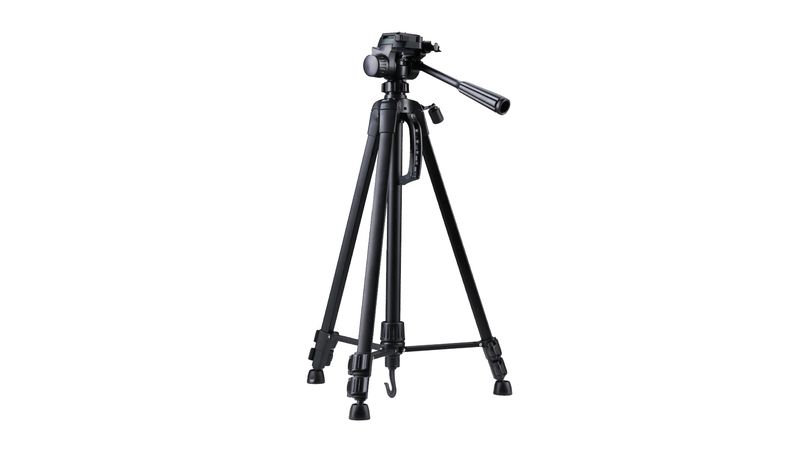 Trípode para cámara fotográfica altura 61 - 156 cm, compatible Canon, Sony, cabezal giratorio 360°, aluminio, carga máx. 3 kg - Coolbox
