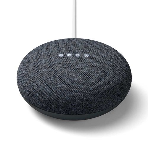 Parlante inteligente Google Nest Mini con control de voz, negro