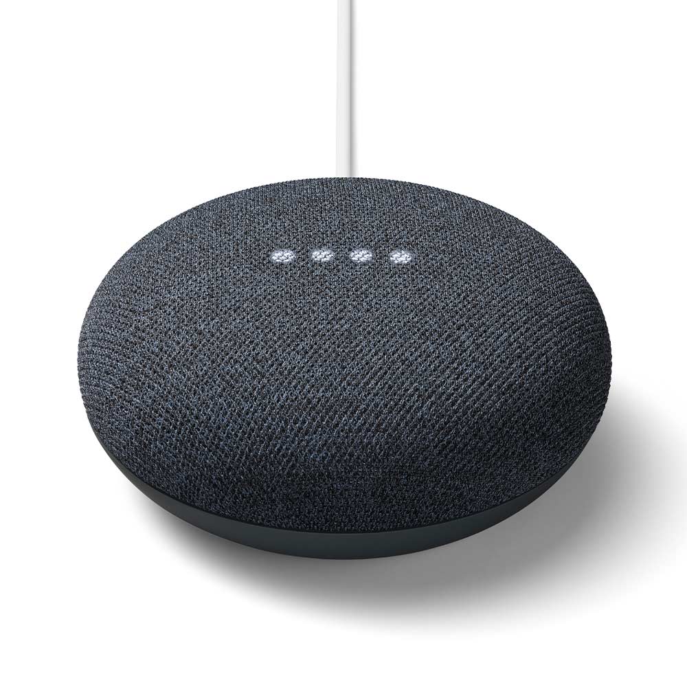 Parlante inteligente Google Nest Mini 2da generación con control de voz,  negro - Coolbox