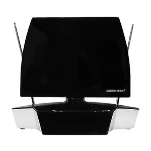 Antena digital para interiores Greentek señal hd, vhf 47 ~ 230 mhz, uhf 470 ~ 860 mhz