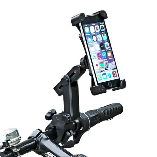 Soporte de celular para bicicleta Star United articulado, ajustable, negro