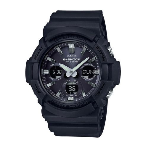 Reloj Casio G-Shock GAS-100B-1A para hombre, resina y aluminio, negro