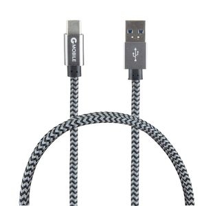 Cable tipo c a usb G Mobile 15w  1 m gris