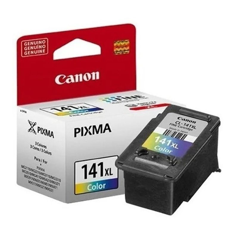 Cartucho Canon CL141 negro 108 pág frontal