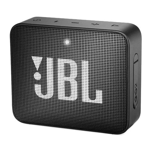 Parlante bluetooth JBL Go 2 potencia 3W, resistente al agua IPX7, hasta 5 horas de reproducción, negro