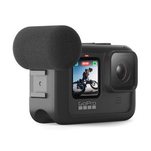 Módulo multimedia GoPro, micrófono incorporado, salida HDMI y 3.5mm, 2 zapatas, compatible con Hero9, Hero10, Hero 11 y Hero 12, negro