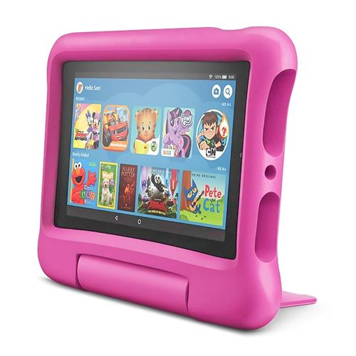 Tablet Amazon Fire 7 Kids 7", 16GB, 1GB ram, cámara principal 2MP, frontal 2MP, Quad-Core, hasta 7 horas, rosado