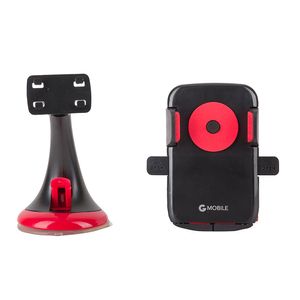 Soporte de celular para auto G Mobile one touch, rojo y negro
