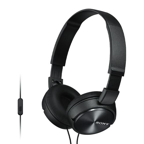 Audífonos on ear con micrófono Sony MDRZX310AP almohadillas acolchadas, conector 3.5 mm, control de llamadas, negro