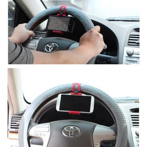 Soporte de celular para timón de auto G Mobile portátil, negro