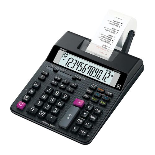 Calculadora con wincha Casio HR-150RC-BK 12 dígitos, 150 funciones
