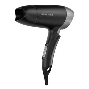 Secador de cabello de viaje Remington D2400 1400W, 2 niveles de velocidad y temperatura, negro
