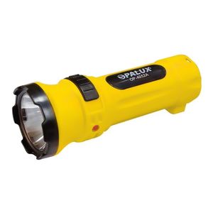 Linterna led Opalux OP-4052A, 1W, recargable, luz baja y alta, amarillo