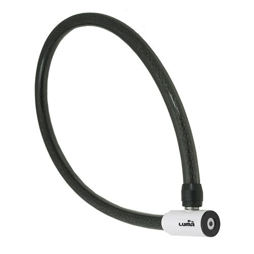 Cable de seguridad Luma Enduro 7338 25mm acero, cierre con bloqueo de disco, negro