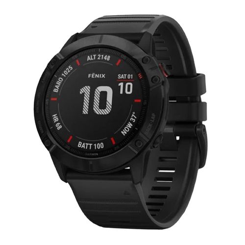 Smartwatch Garmin Fenix 6X PRO, gps, resistente al agua 5 ATM, máx. 21 días, negro